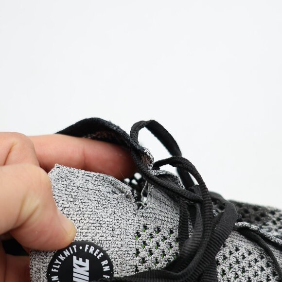 Nike Free RN Flyknit Shoes Men's 10.5 Oreo White Black Running Comfort Walking - Picture 10 of 10